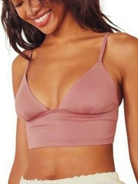 Free People Sage Soft Longline Bralette in Oh Bloom NEW